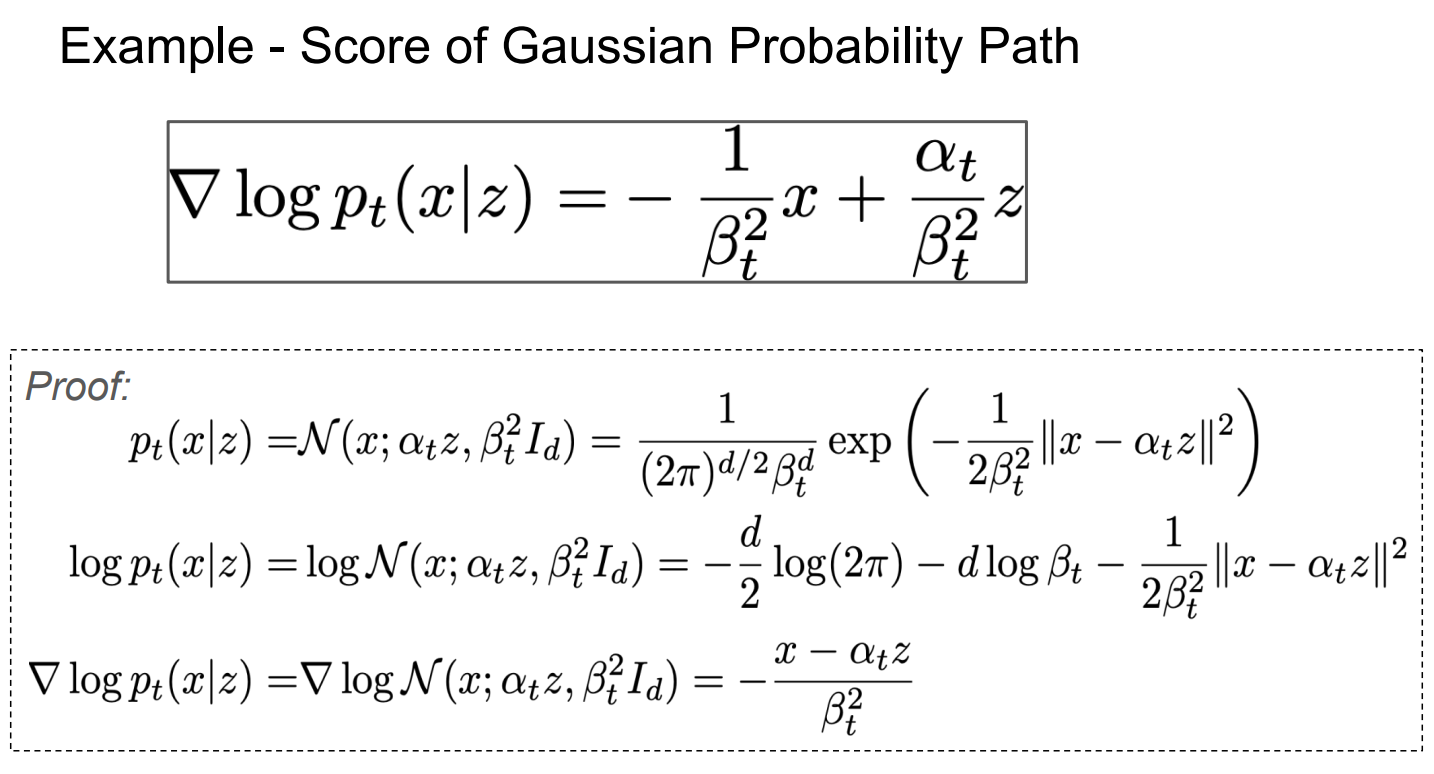 Example of Conditional Score Calculation