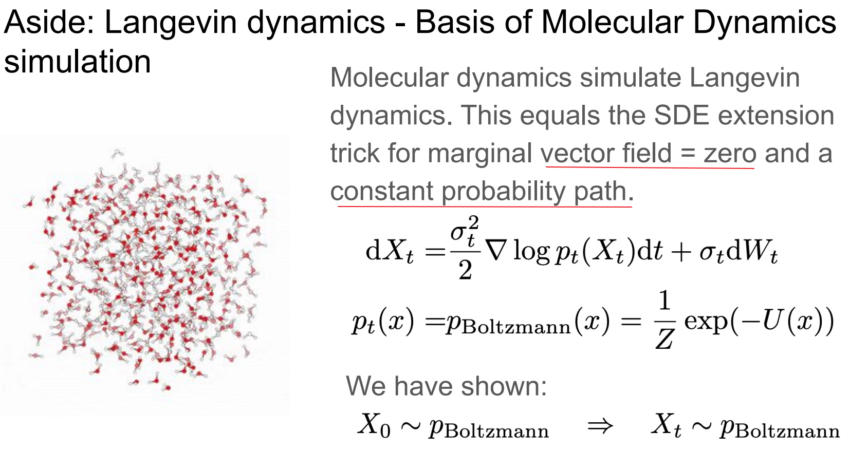 Langevin Dynamic with SDE Extension trick