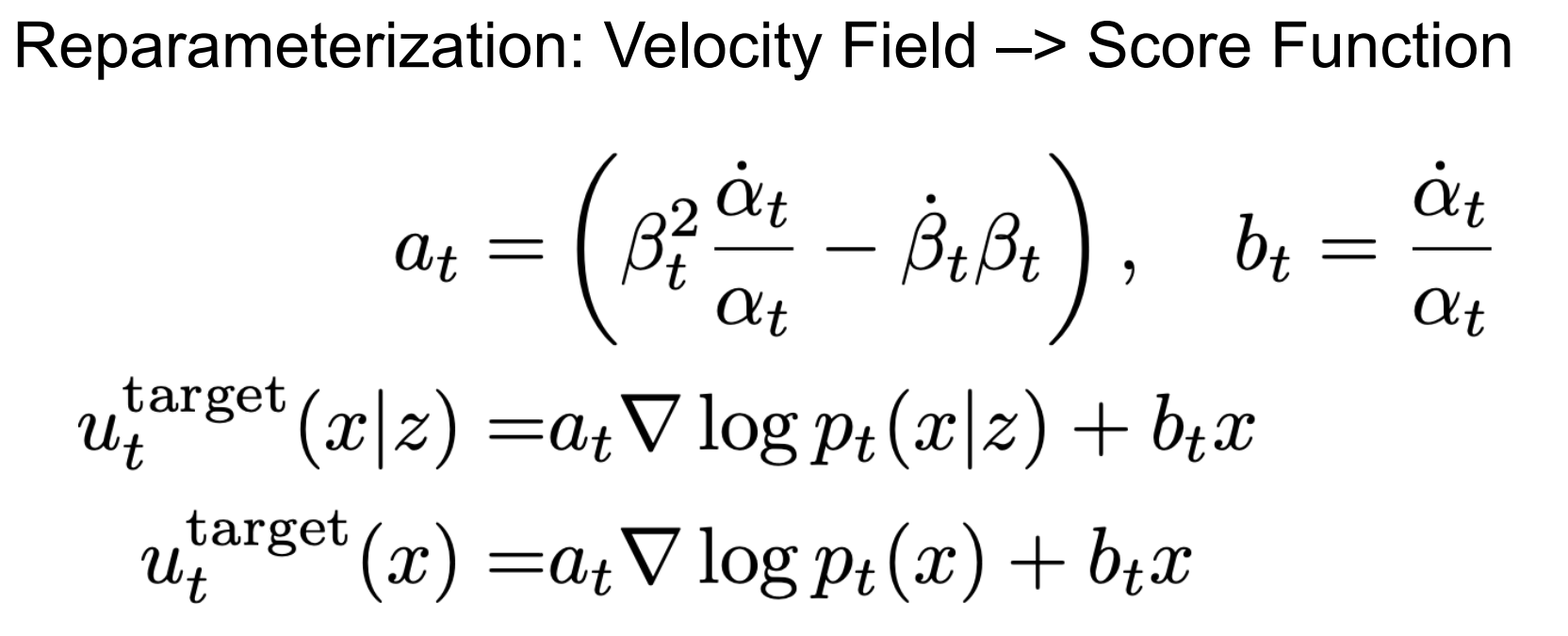 Vector Field with Score Function